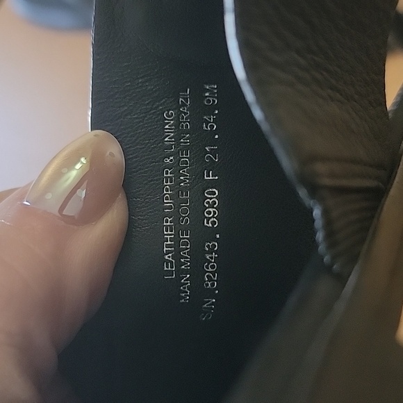 Tory Burch Miller Slingback Sandals Black Leather Gold Logo Sz 9 - Picture 4 of 5